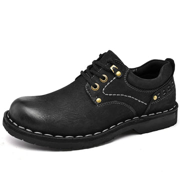 Xajzpa Men Genuine Leather Vintage Loafers Casual Shoes Mens Breathable Driving Flats Fashion Sewing Men Leisure Shoes Sneakers